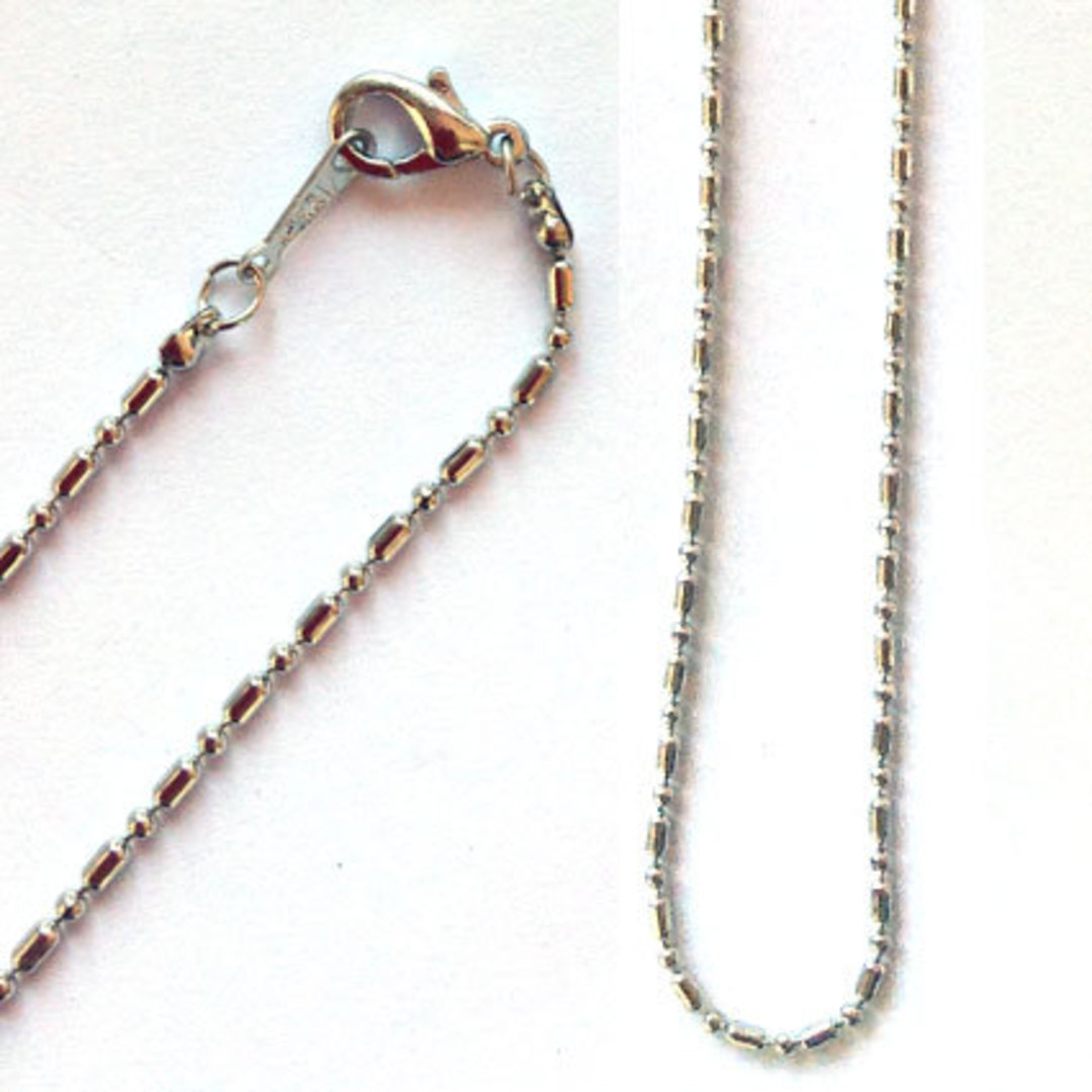 Pre made sink chain necklace - antique silver image 0