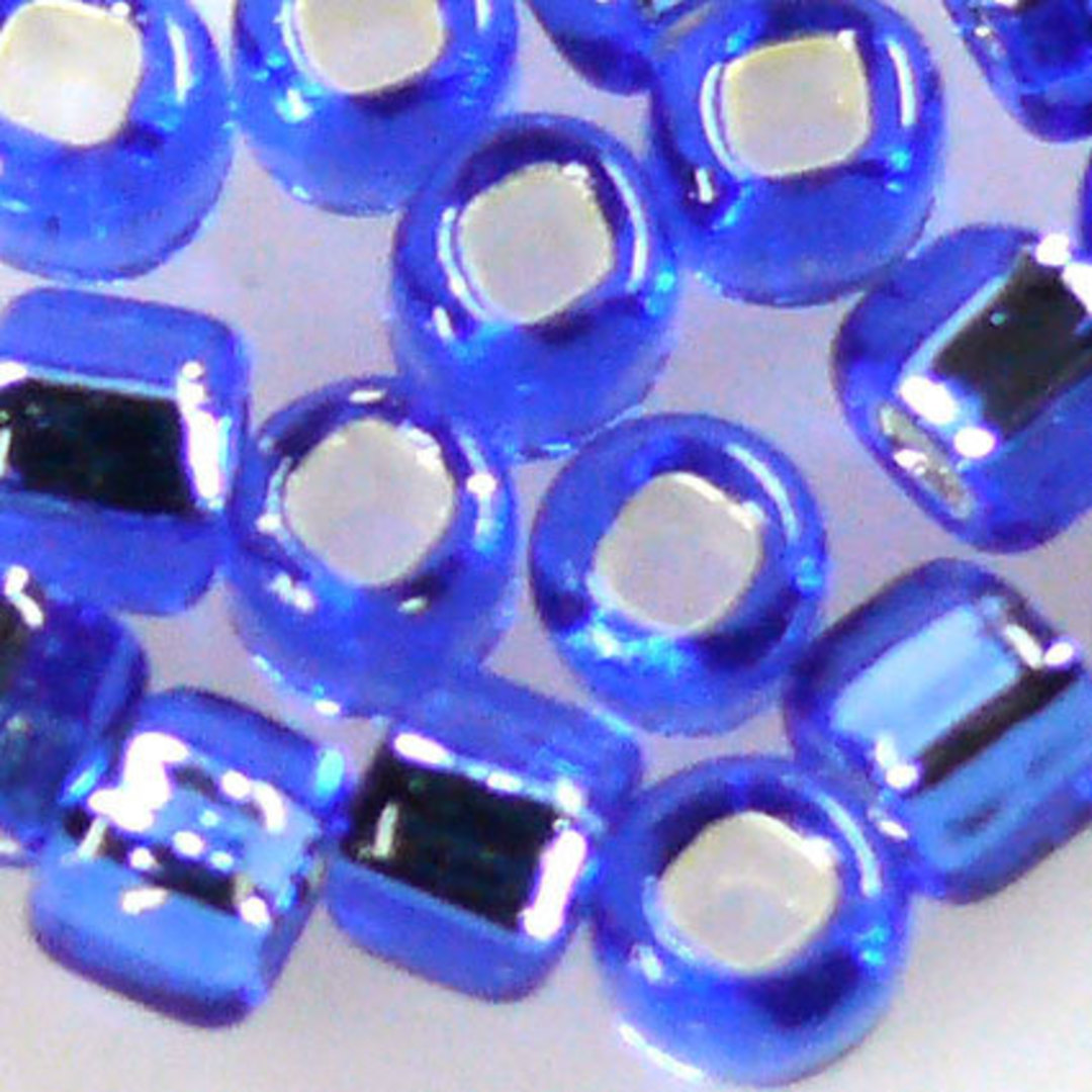 Matsuno size 6 round: 19 - Sapphire, silver lined (7 grams) image 1