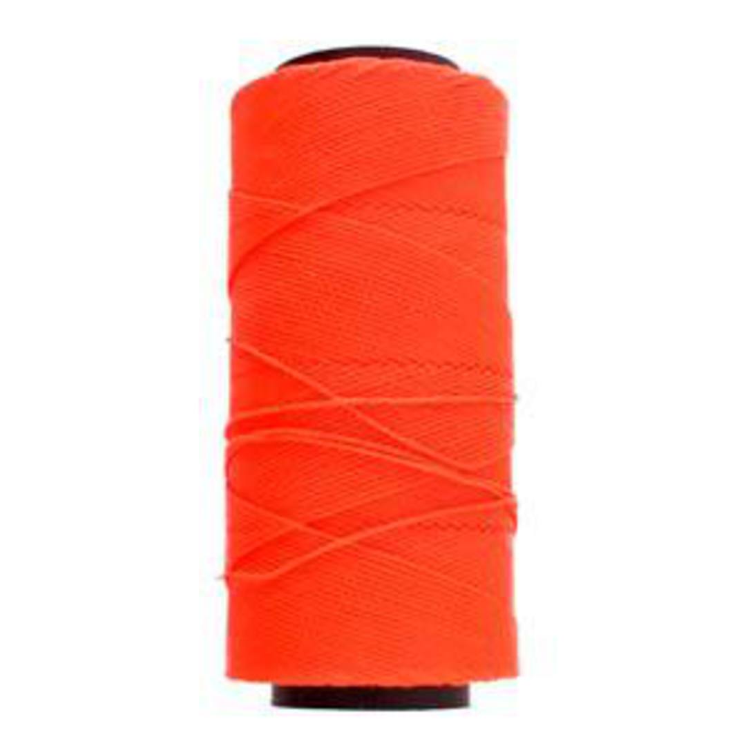 0.8mm Knot-It Brazilian Waxed Polyester Cord: Neon Orange image 0