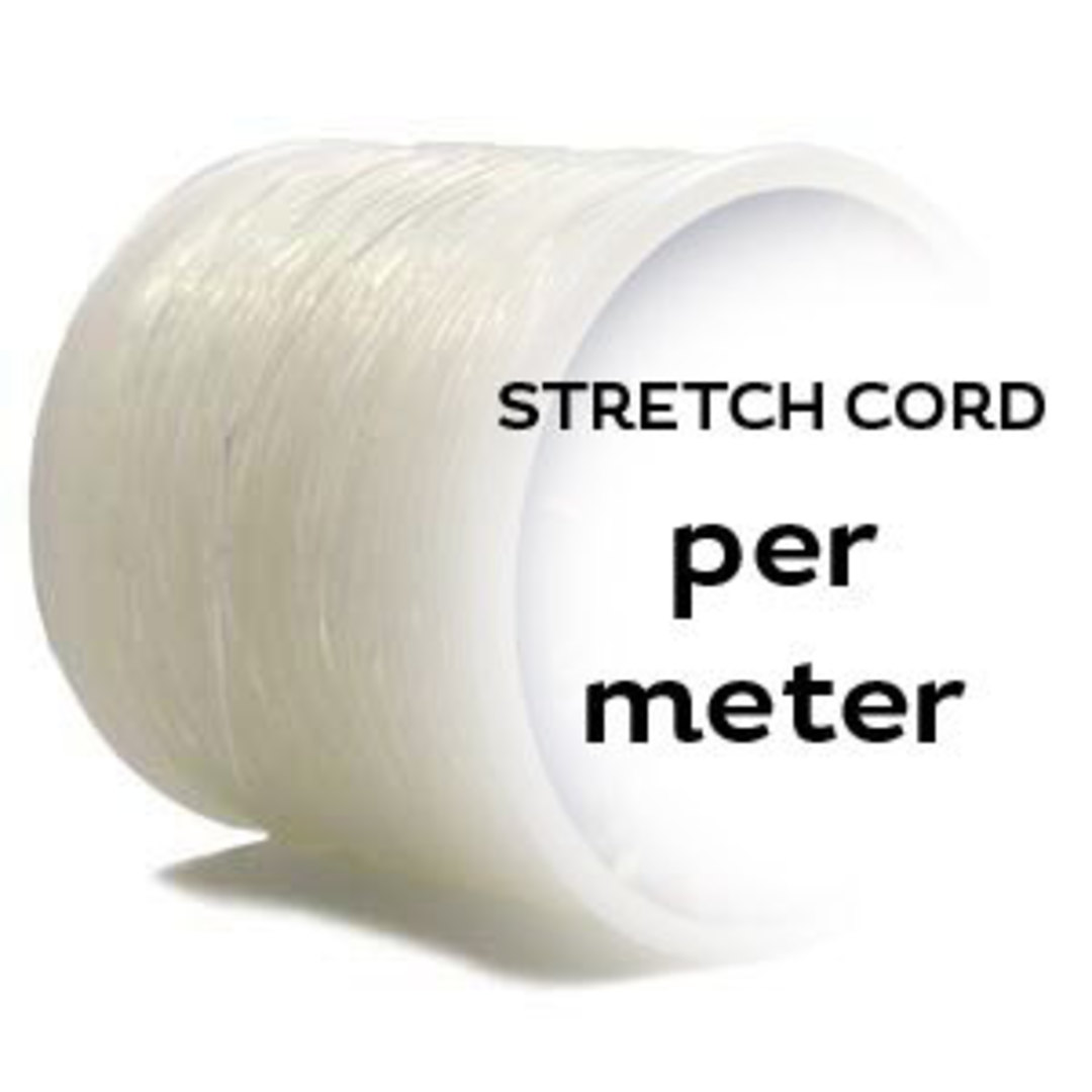 0.5mm Clear Stretch Cord, Crystal Tec - per meter image 0
