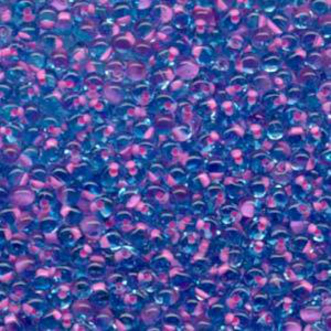 3.4mm Miyuki Drop - Lilac Lined Lt Blue image 1