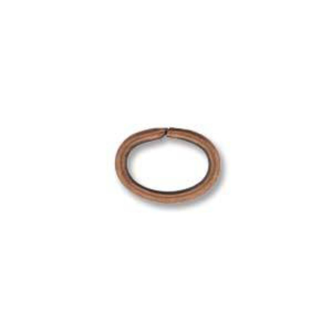 OVAL Jumpring: Copper 6 x 8mm image 0