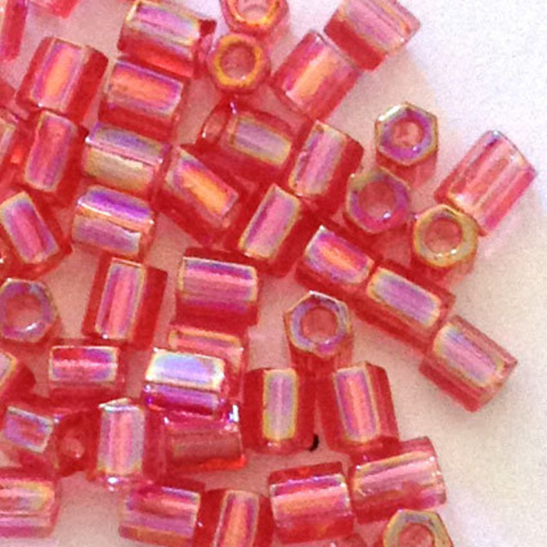 Matsuno size 8 hex: 256E - Pink Shimmer, transparent (7 grams) image 0