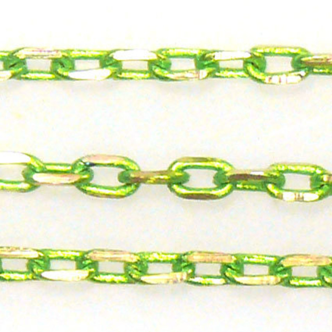 Coloured Chain: Lime Green (3mm) image 0