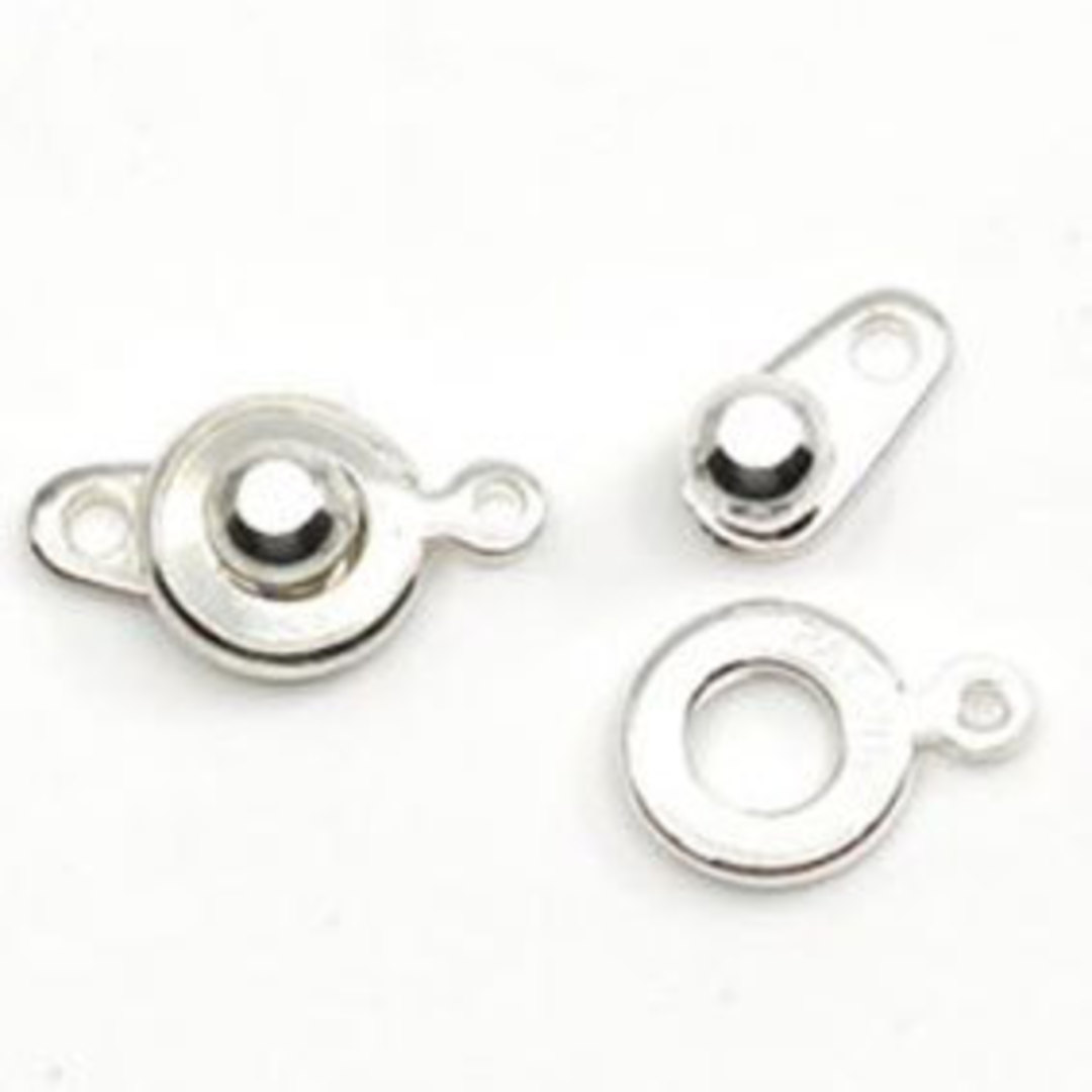 Ball and Socket Clasp: 8mm - Silver image 0