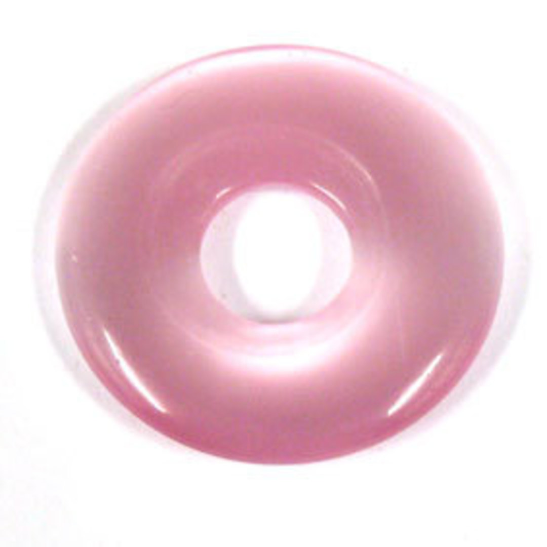 30mm Fibre Optic Donut: Pink image 0