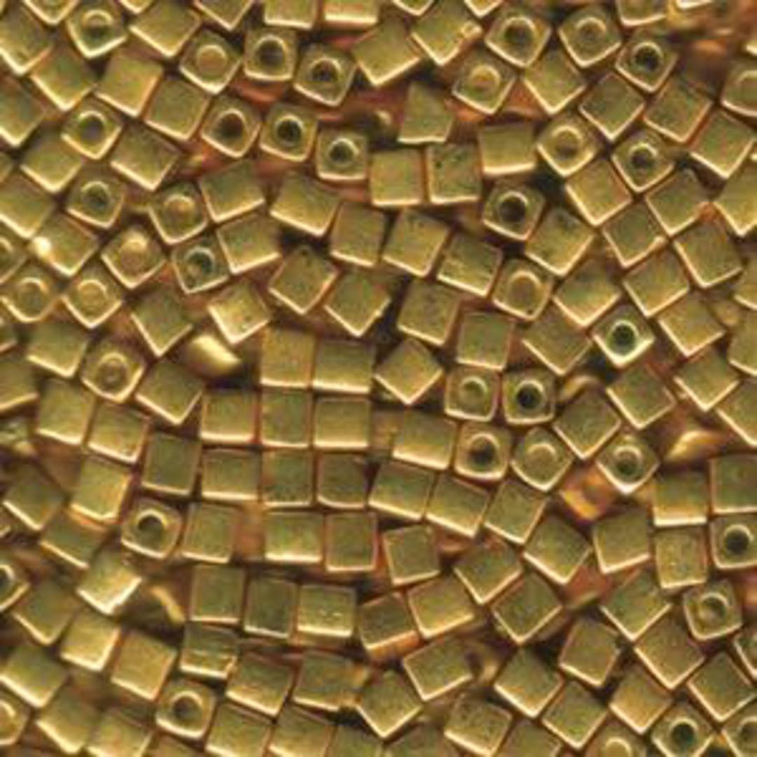 4mm Miyuki Square: 1053 - Metallic Gold image 0