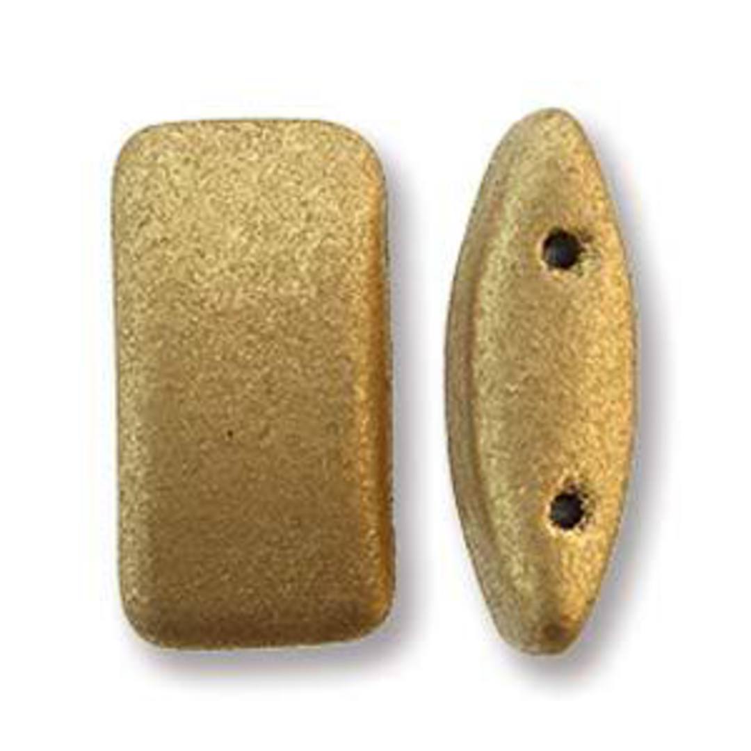 Glass Carrier Bead: Pale Gold image 0