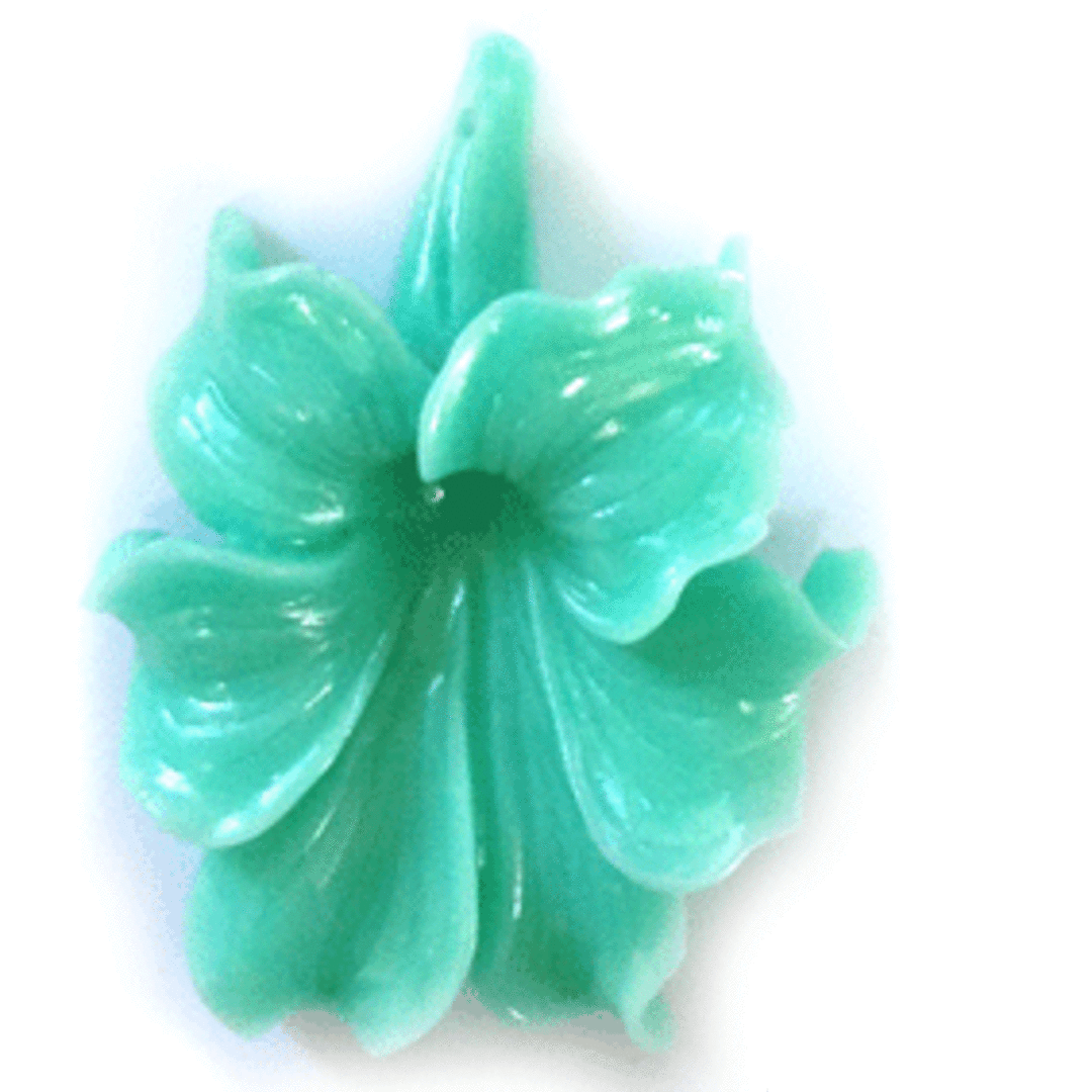 Acrylic Lily, Turquoise Green image 0