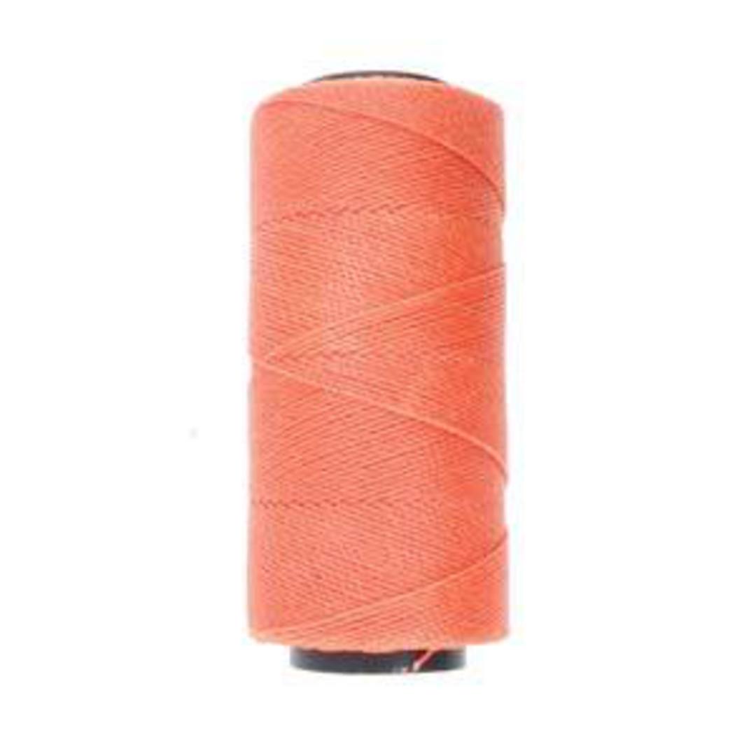0.8mm Knot-It Brazilian Waxed Polyester Cord: Salmon image 1