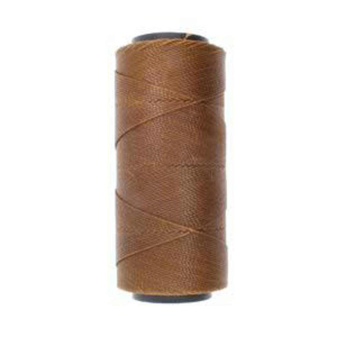 0.8mm Knot-It Brazilian Waxed Polyester Cord: Tawny image 0