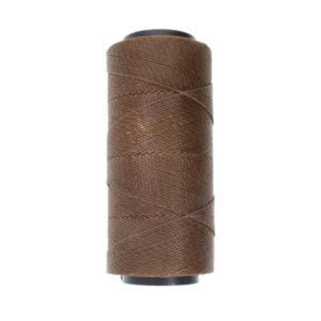 0.8mm Knot-It Brazilian Waxed Polyester Cord: Brown image 0
