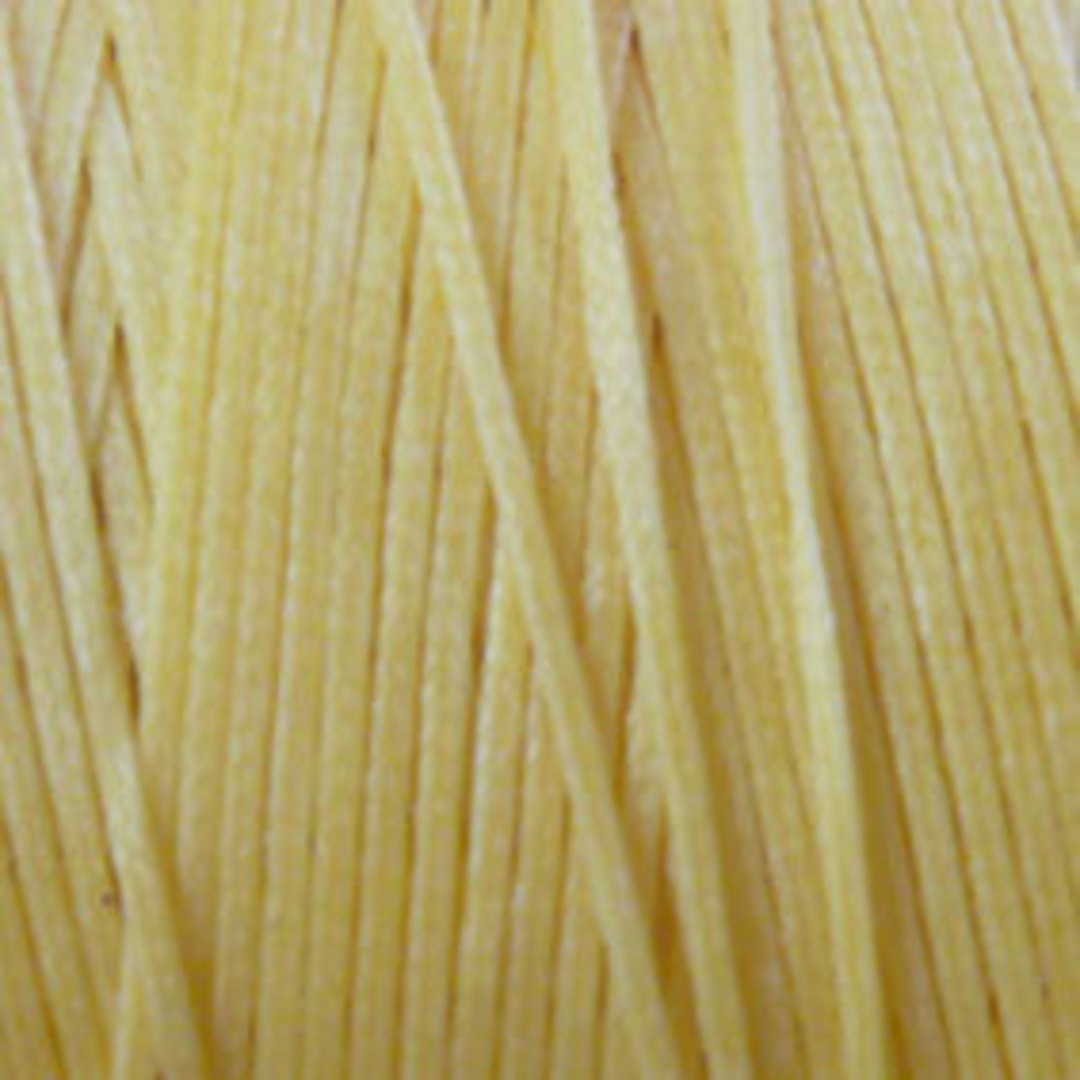 1mm Braided Waxed Cord, Light Lemon Yellow image 1