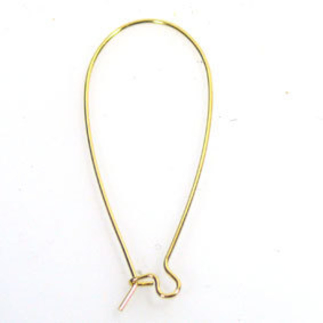 55mm Kidney Wire: Gold image 0