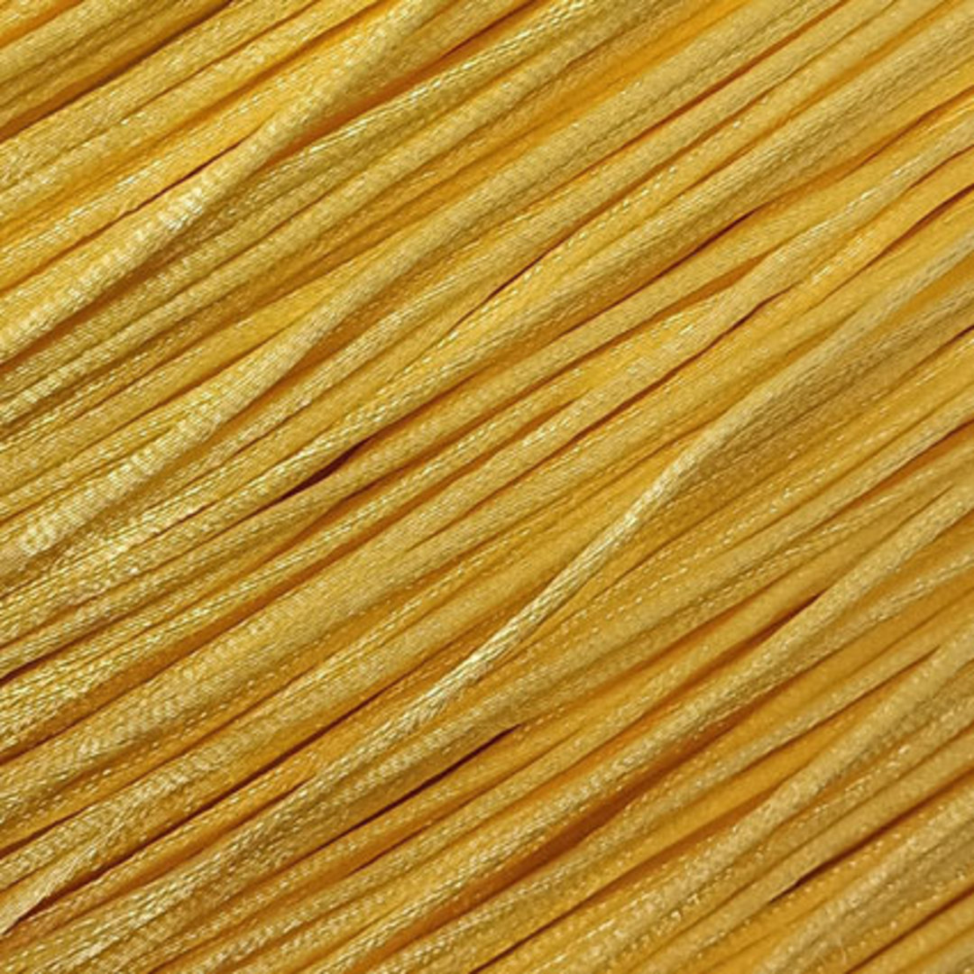 Satin Rats Tail Cord (2mm) - Yellow image 0