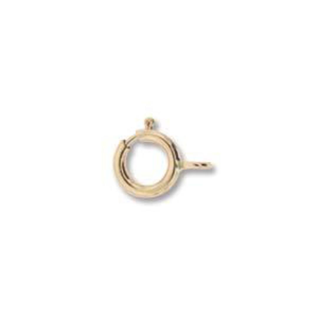6mm Spring Ring Clasp - gold image 0