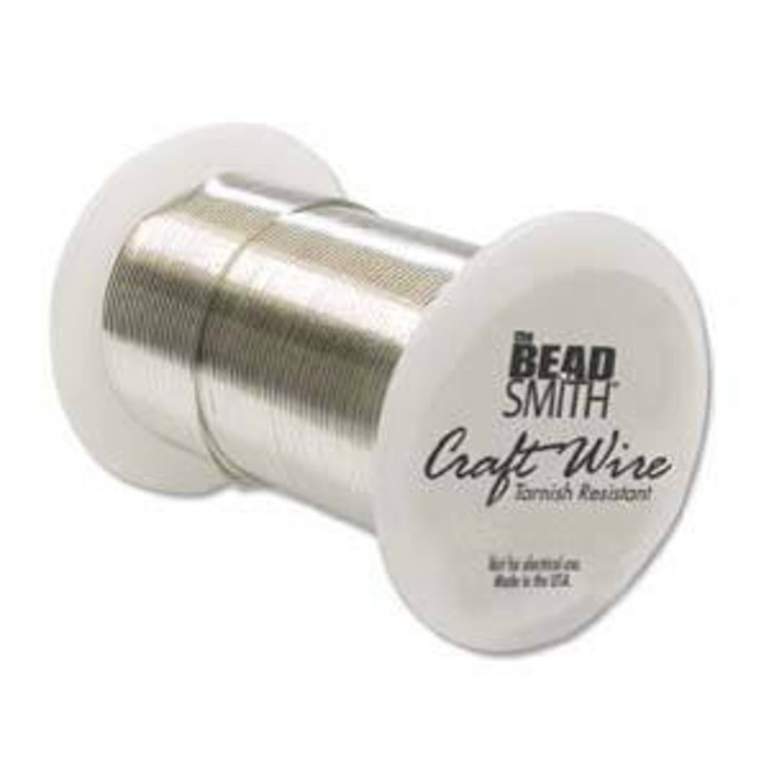 Beadsmith  Craft Wire, Silver Colour: 26 gauge (med temper) image 0