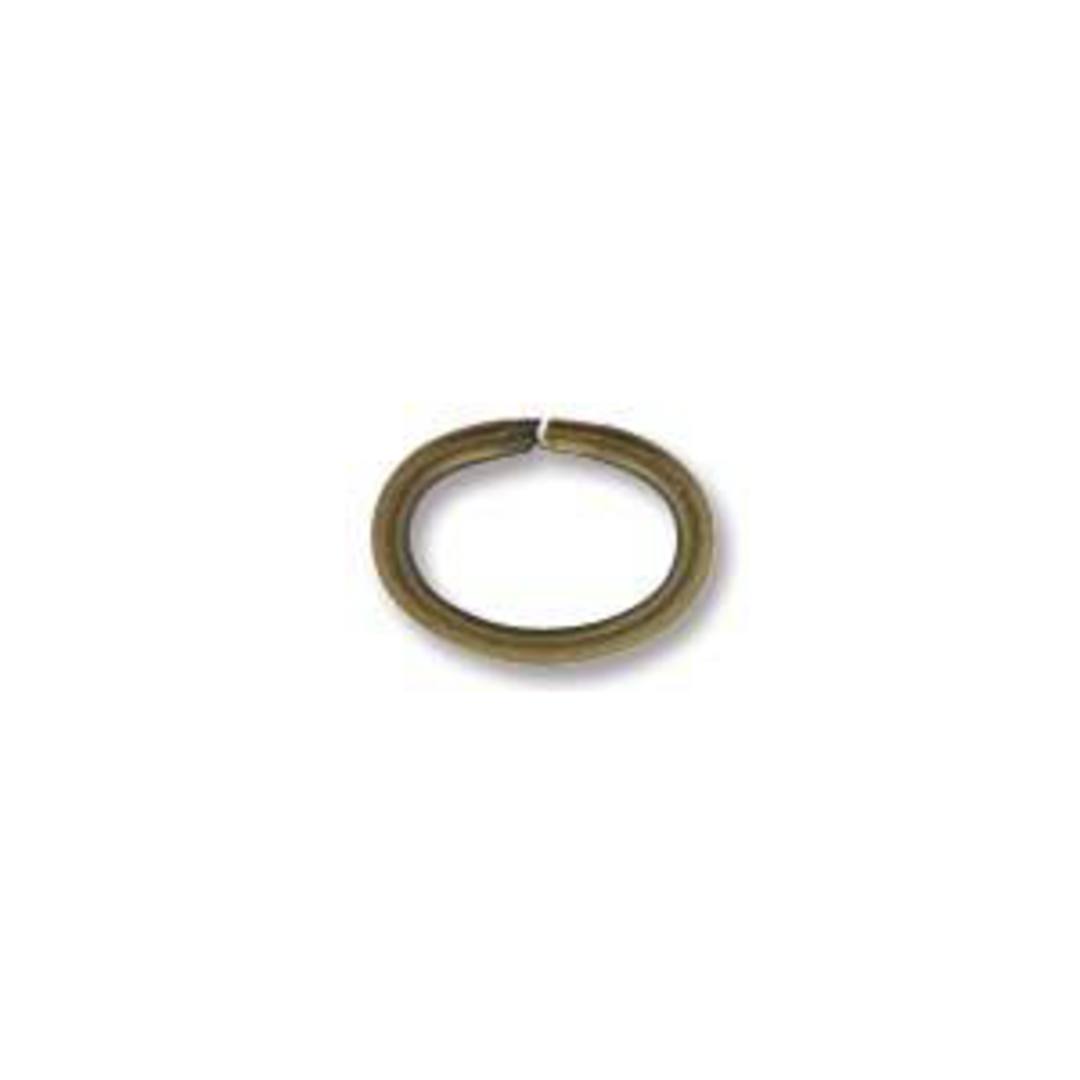 OVAL Jumpring: Brass 6 x 8mm image 0