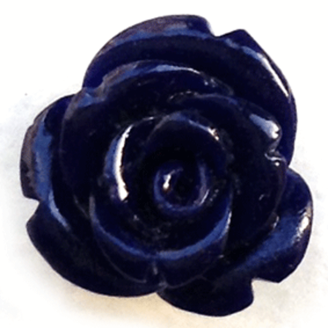 Acrylic English Rose, 16mm, indigo image 0
