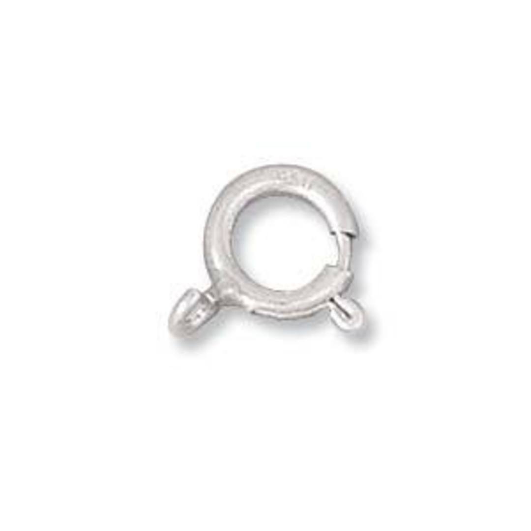 Spring Clasp, sterling silver 6mm image 0