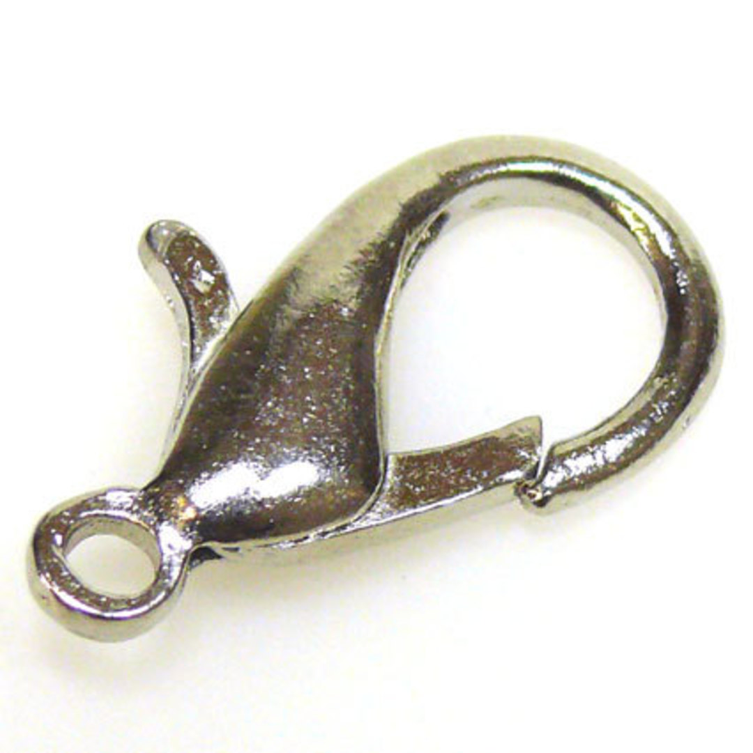 Very Large Parrot Clasp - antique silver. image 0
