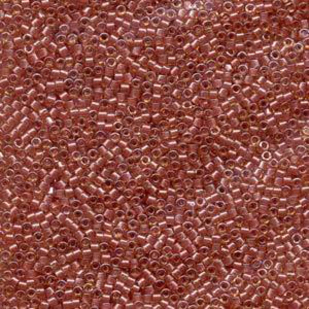 11/0 Miyuki Delica, colour 913 - Sparkling Salmon lined Topaz (5 grams) image 0