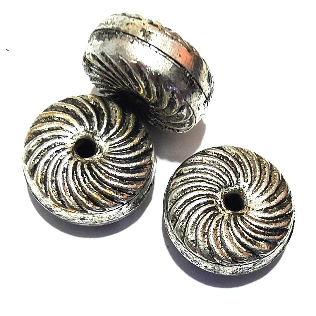 Indian Metal Bead 21: Wheel Spacer (6 x 14mm) image 0
