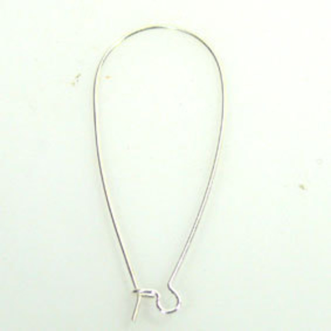 55mm Kidney Wire: Bright Silver image 0