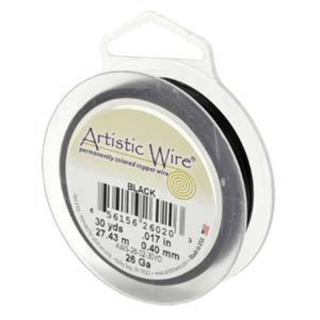 Artistic Wire: 28 gauge - Black (27.4m spool) image 0