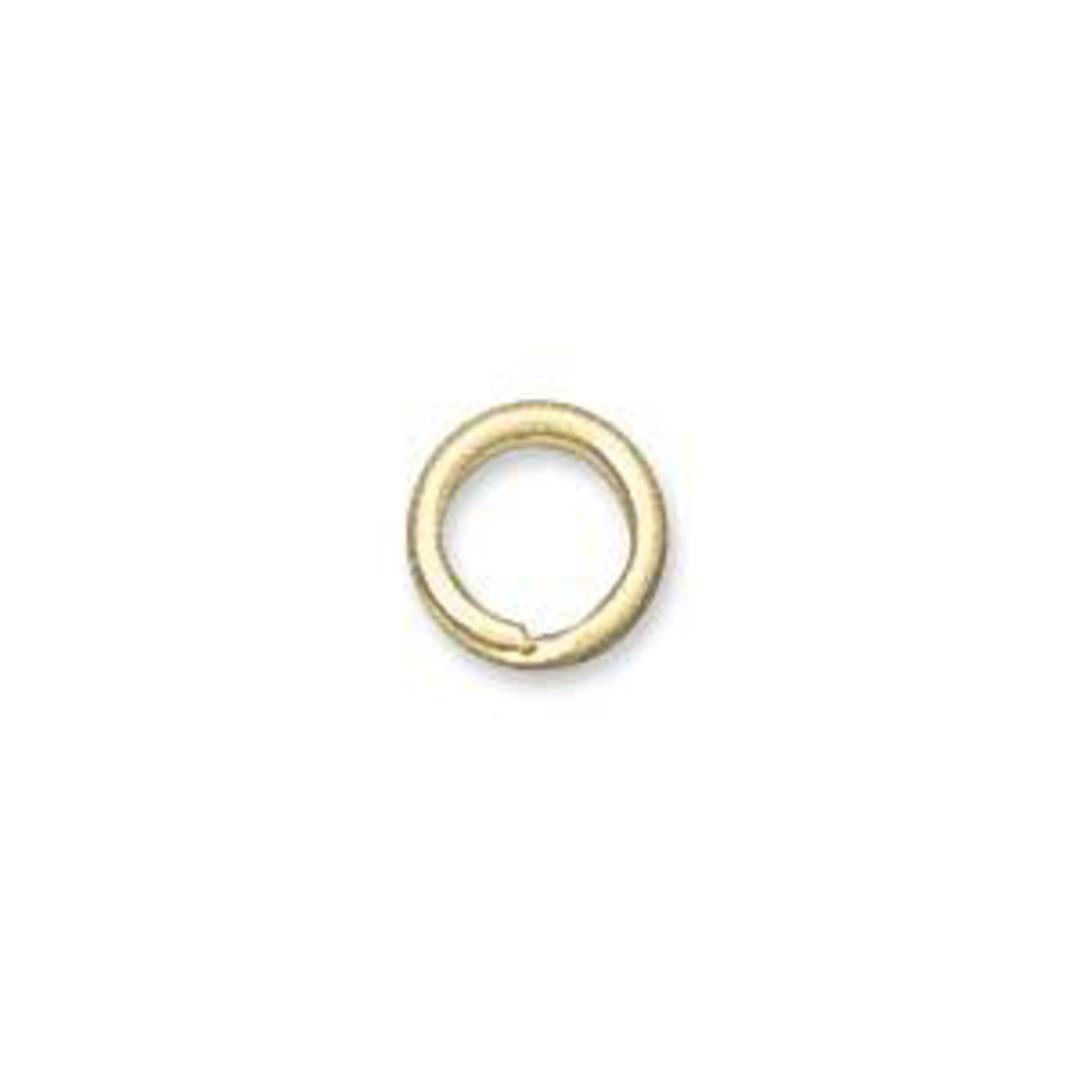 6mm Split Ring, gold image 0