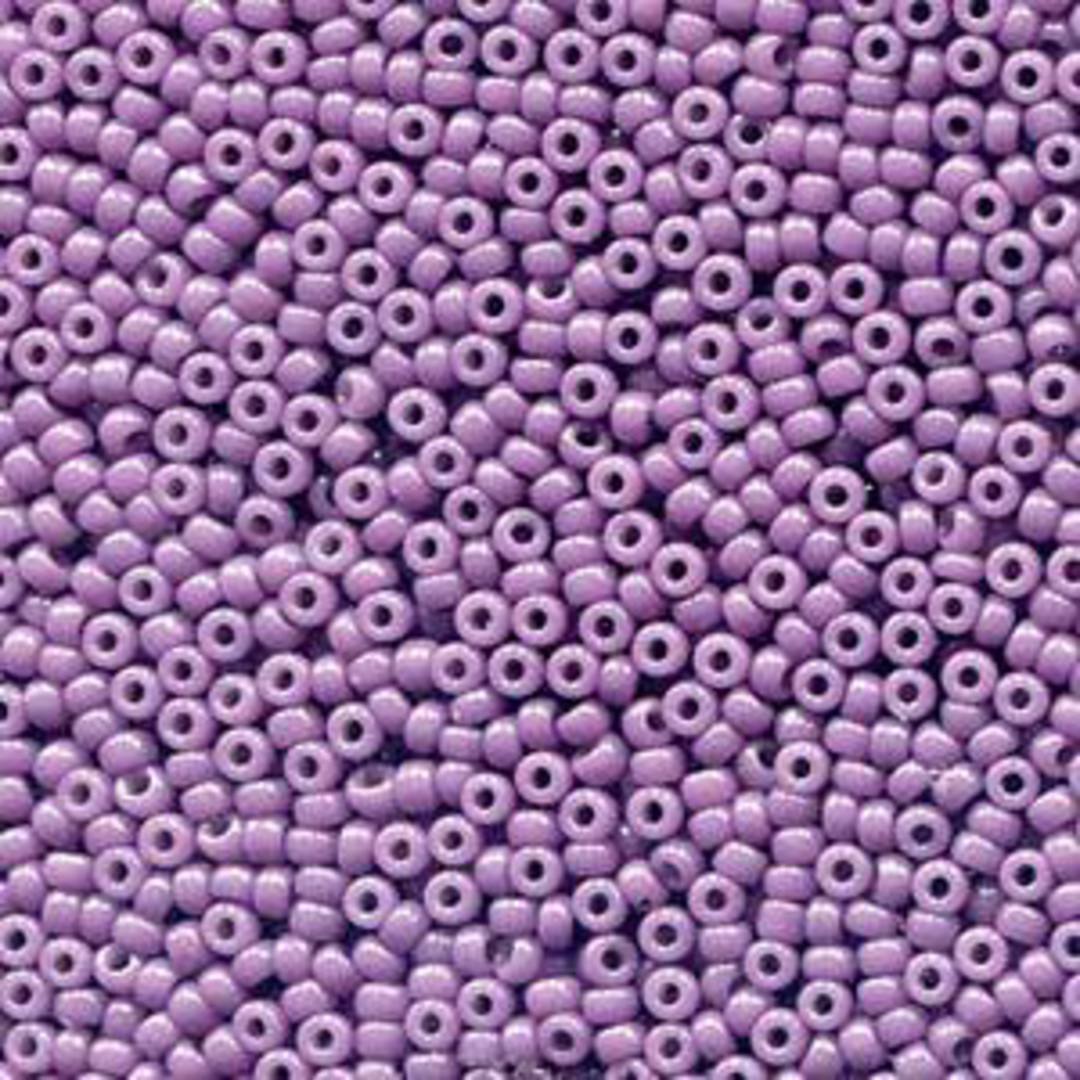 Miyuki size 15 round: 4489 - Duracoat Opaque Dyed Purple image 0