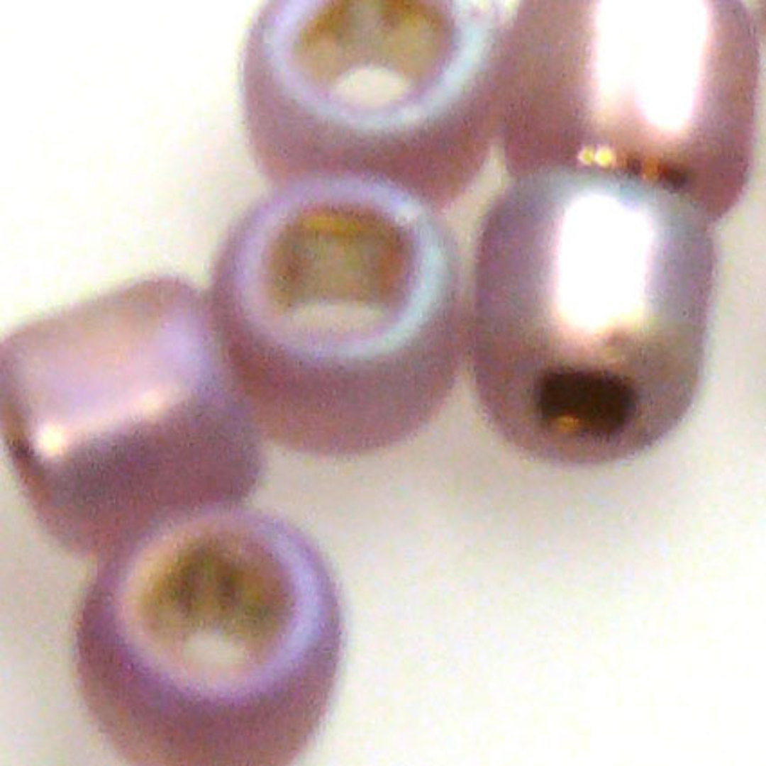 Matsuno size 6 round: F640 - Frosted Amethyst Rainbow (7 grams) image 0