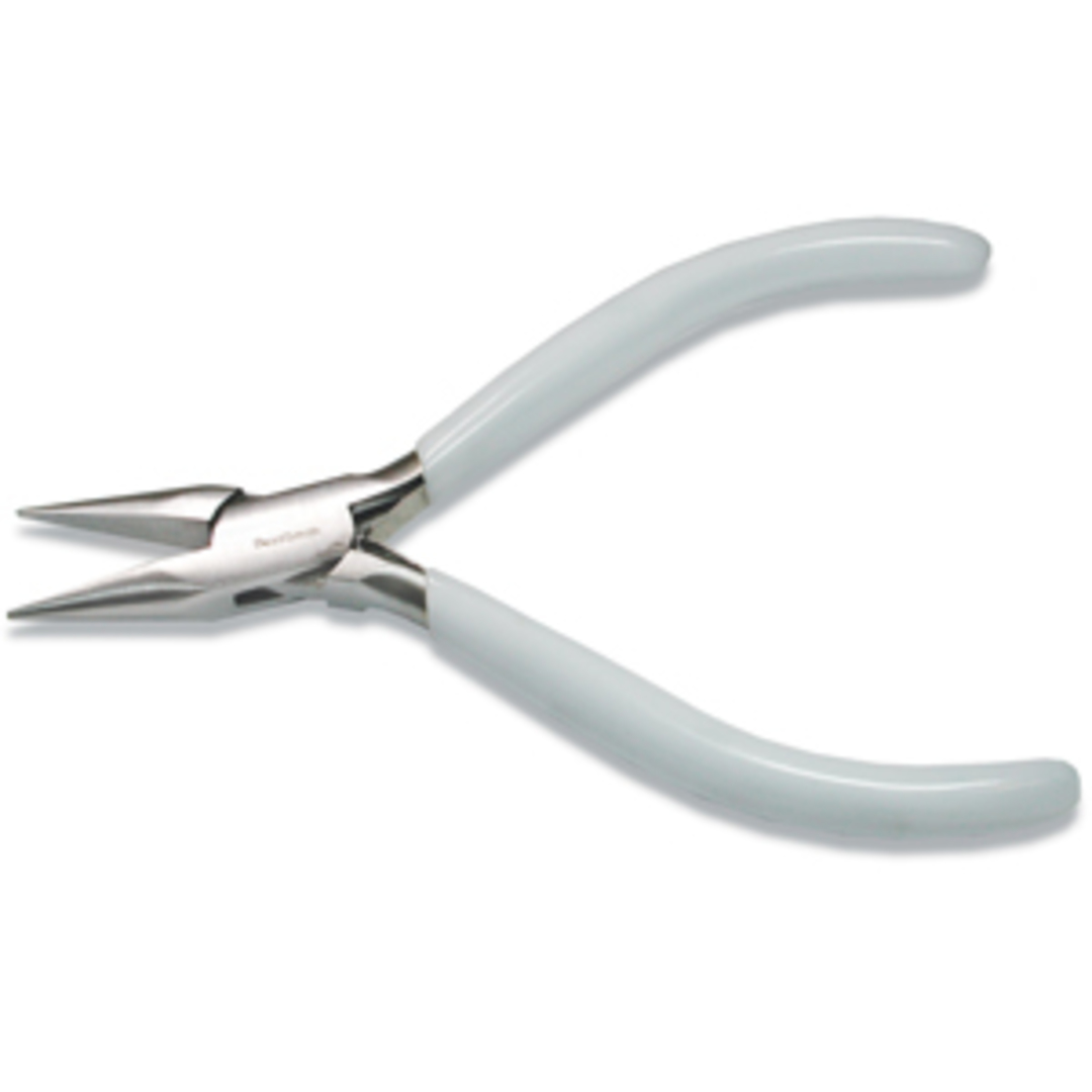 BeadSmith Chain Nose Pliers: Heavier Duty: White Handle image 2