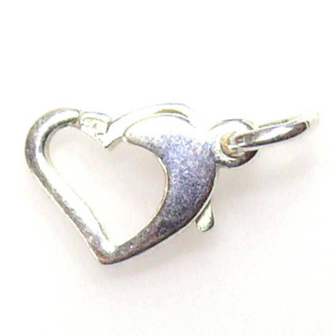 Heart Clasp, sterling silver image 0