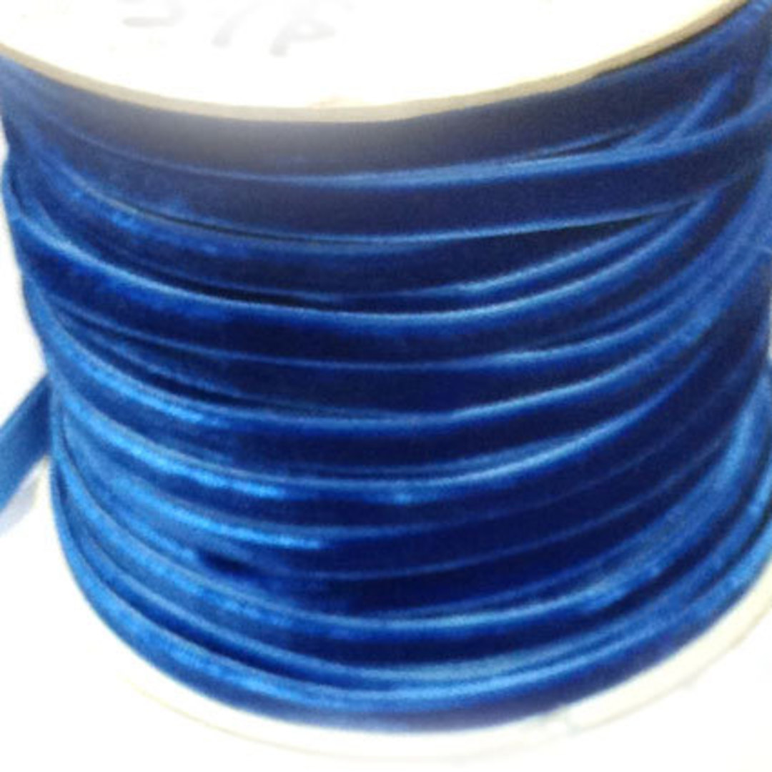 Velvet Ribbon - Royal Blue image 0