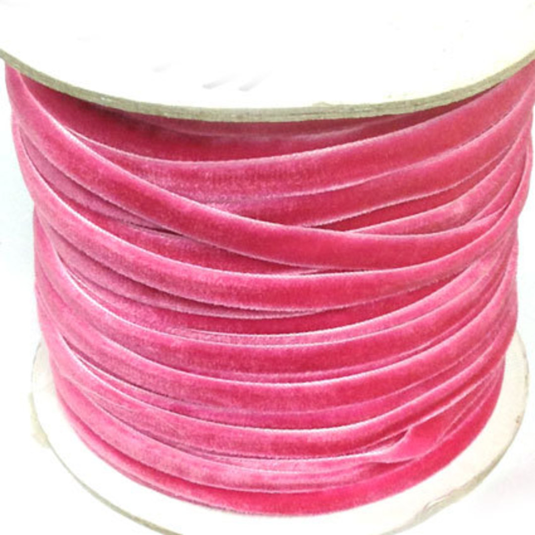 Velvet Ribbon - Hot Pink image 0