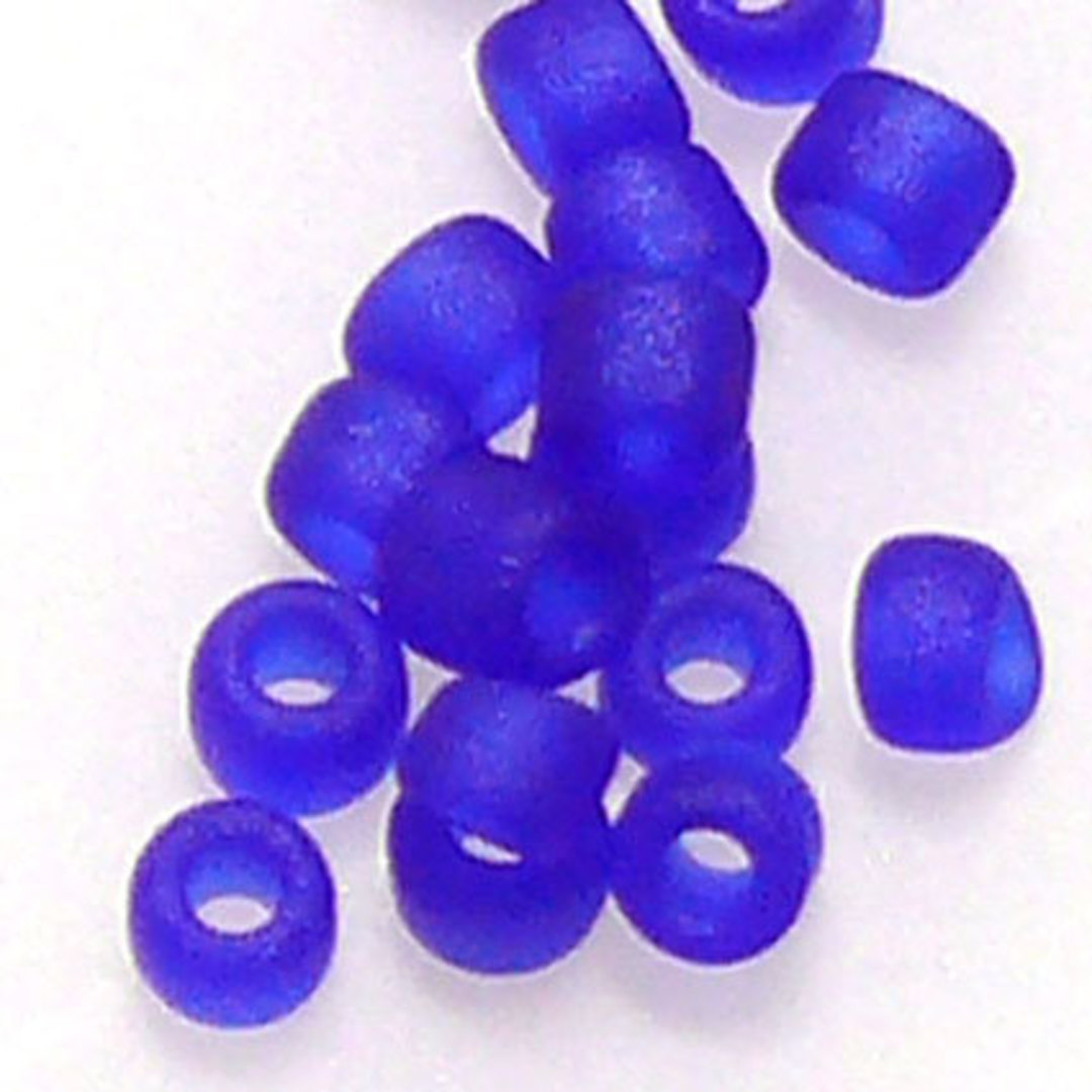 Matsuno size 11 round: F151 - Frosted Cobalt, opaque (7 grams) image 0