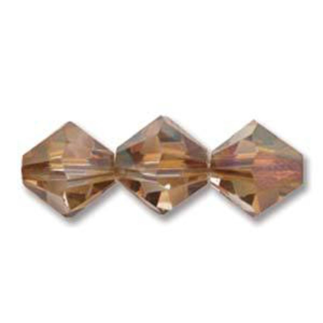 4mm Swarovski Crystal Bicone, Crystal Copper image 0