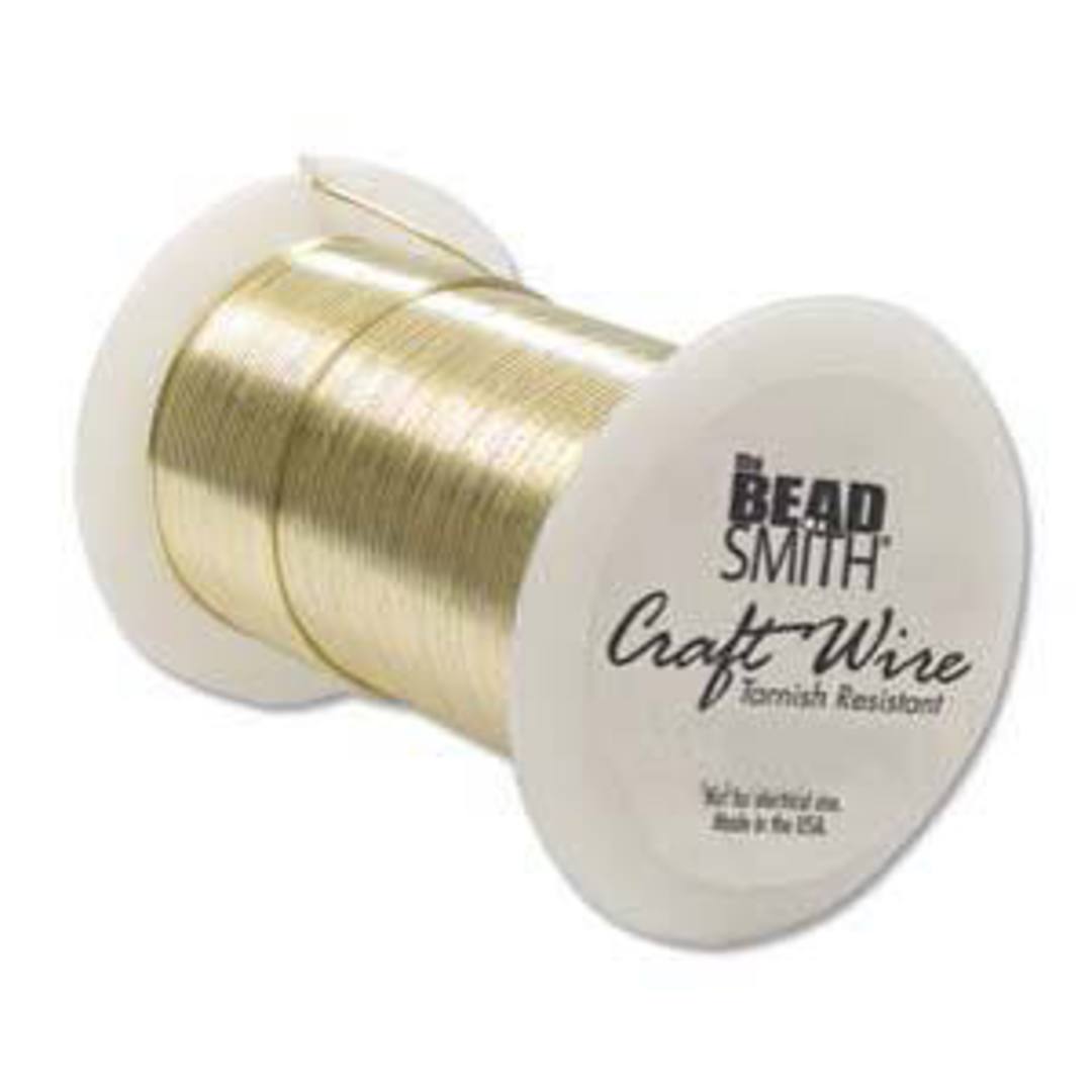 Beadsmith  Craft Wire, Gold Colour: 18 gauge (med temper) image 0
