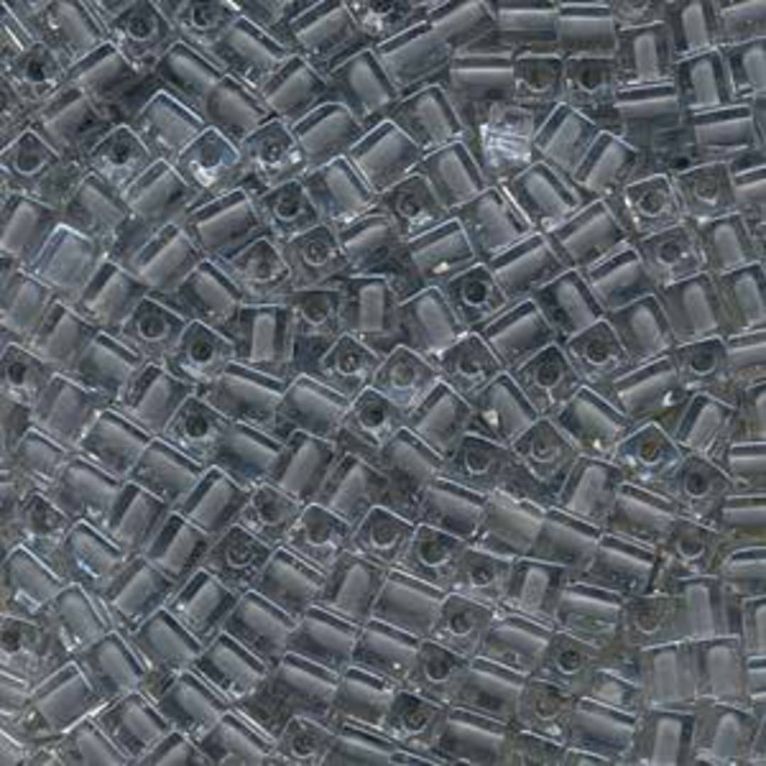 4mm Miyuki Square: 240 - Grey, colour lined image 0