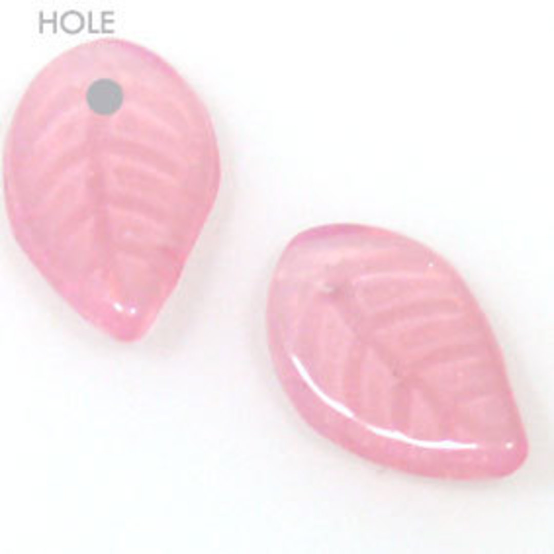 Glass Flat Leaf, pink opaque image 0