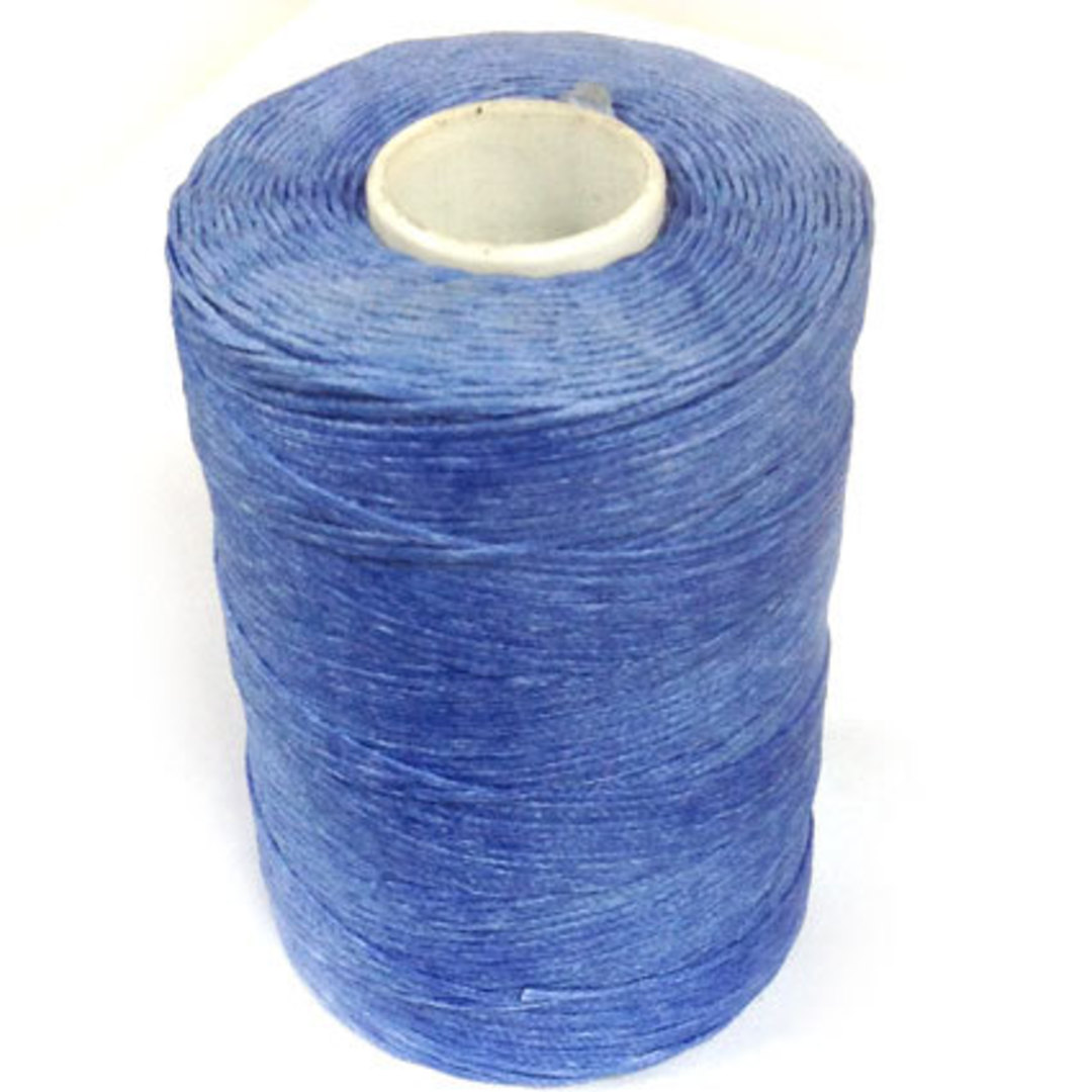 1mm Braided Waxed Cord, Sky Blue image 0
