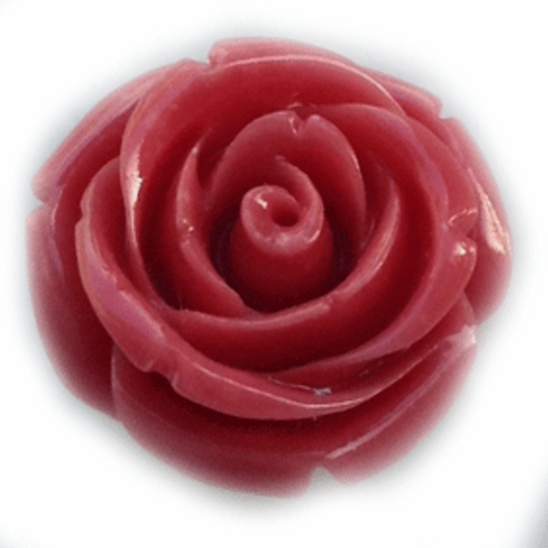 Acrylic English Rose, 22mm, vintage pink image 0