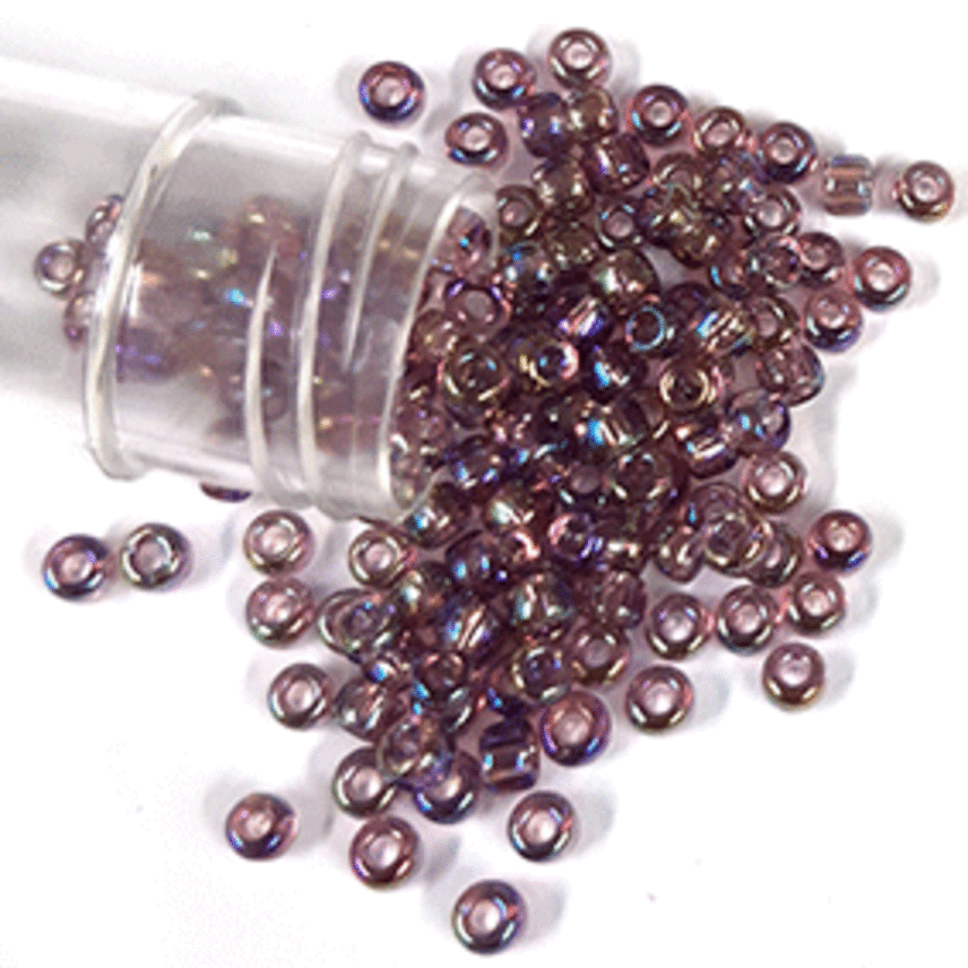 Matsuno size 8 round: 256 - Amethyst AB, transparent (7 grams) image 0