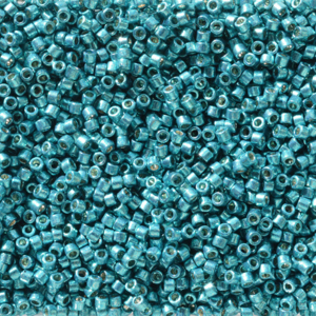 11/0 Miyuki Delica, colour 2513 - Duracoat Galv Capri Blue (7.2 grams) image 0