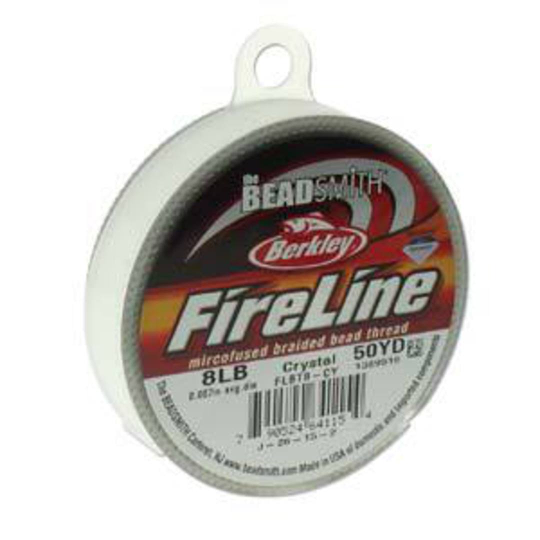 8lb Fireline, 50 yard spool: CRYSTAL CLEAR image 0