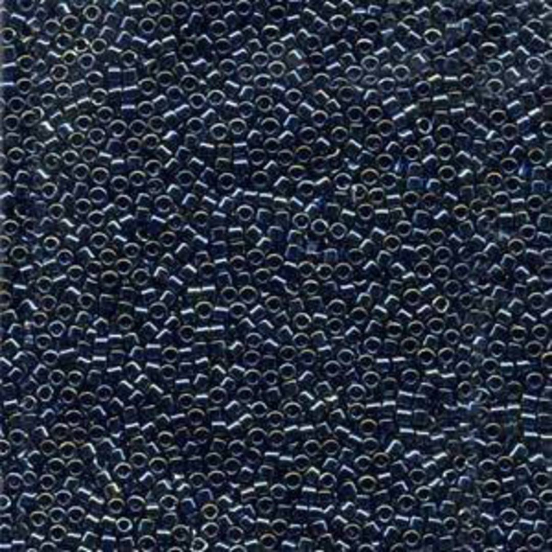 11/0 Miyuki Delica, colour 006 - Dark Gunmetal/Steel Blue Iris (7.2 grams) image 0
