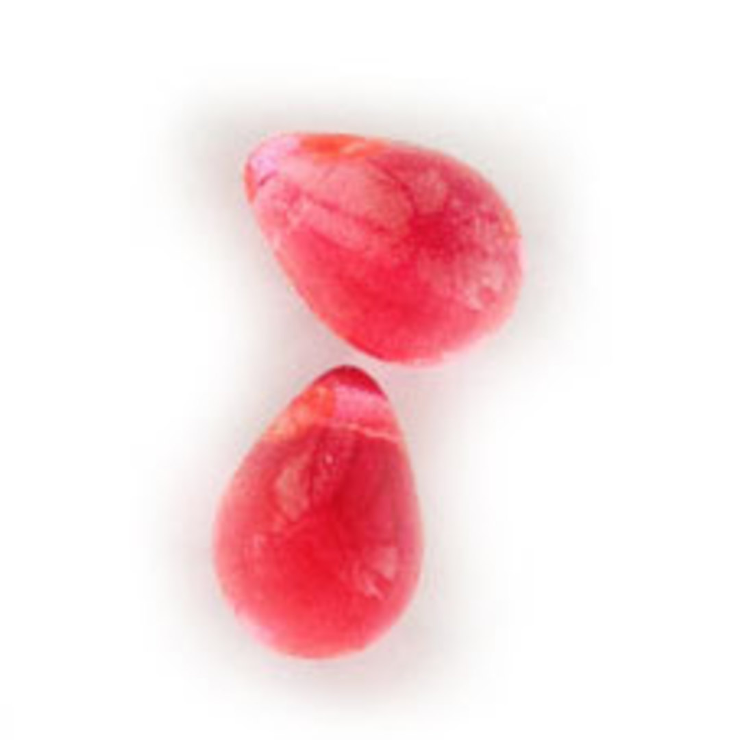 Tear Drop, 6mm x 9mm: Bright Pink image 0