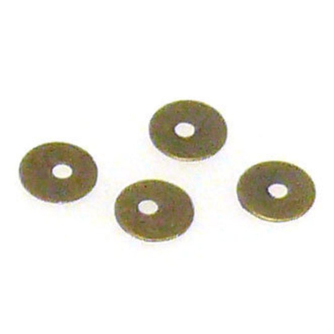 Metal Spacer: thin brass sequin, 4mm image 0
