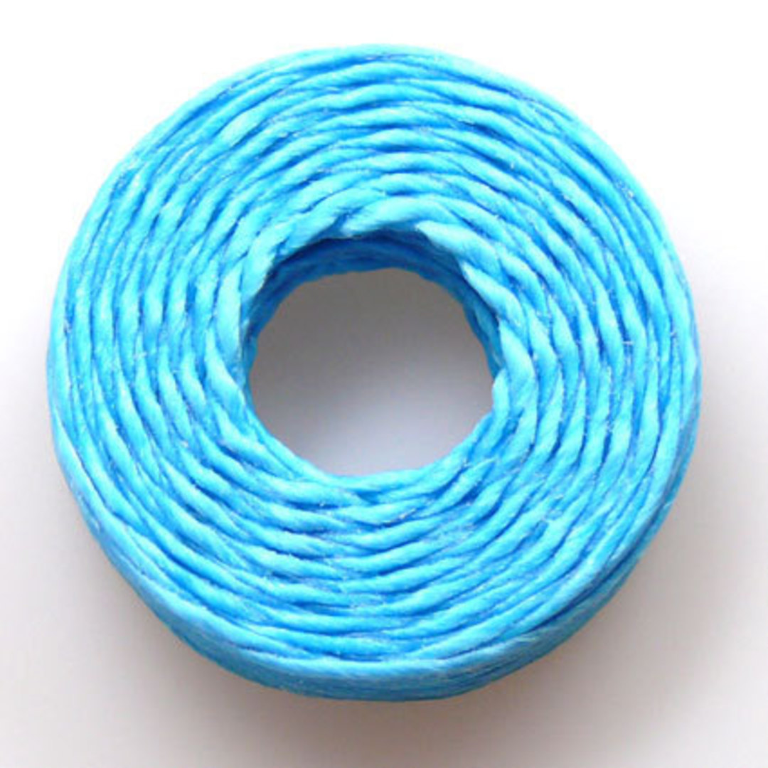 1mm Cotton 'Sinew' Cord - Aqua image 0
